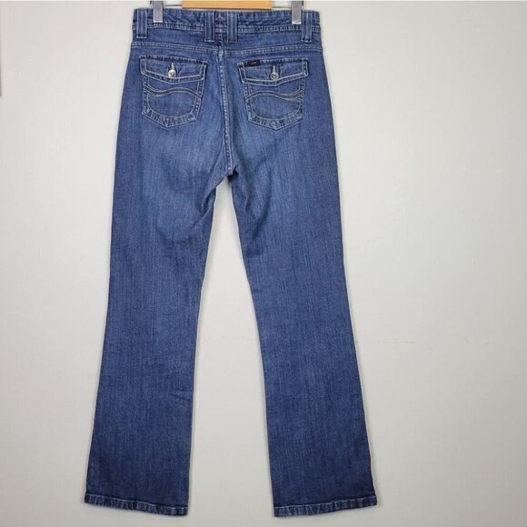 lee Mid Rise Straight Leg Jeans 28 - Picture 5 of 11